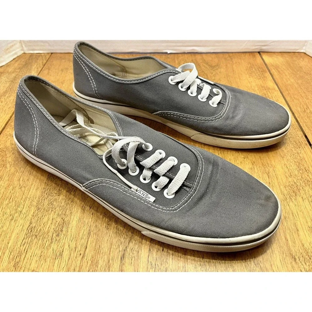 Vans grey low tops Mens 8 womens 9.5